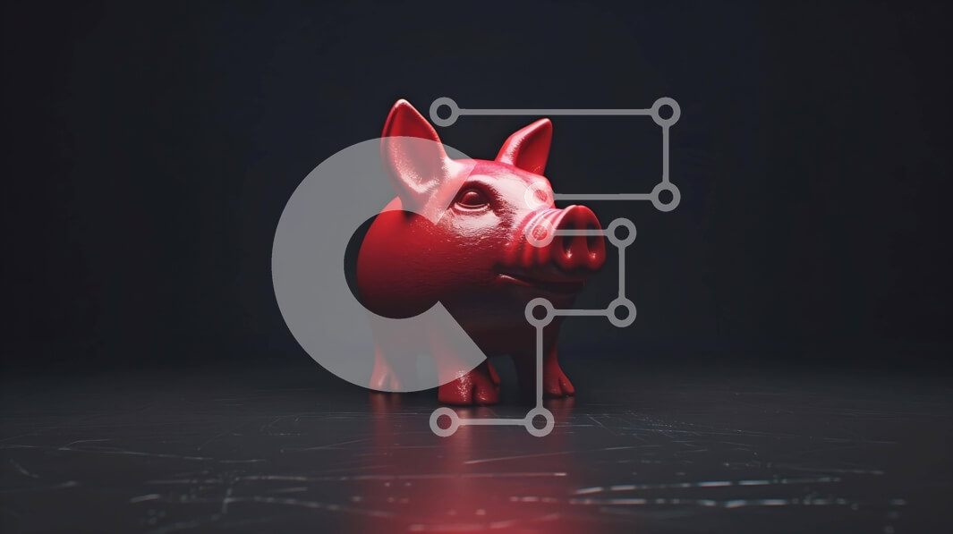 Intra Συλλεκτικό Ξύλινο Παζλ Plywood  4mm - Κόκκινος κουμπαράς με τρισδιάστατες λεπτομέρειες σε μαύρο φόντο Σε Ξύλινο Κουτί - Διαστάσεις: 10x10 cm – 25 κομμάτια