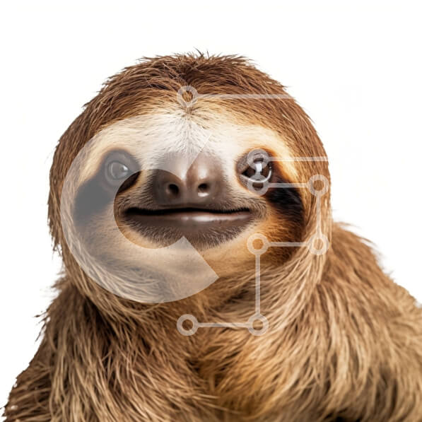 Intra Συλλεκτικό Ξύλινο Παζλ Plywood  4mm - Αστεία εικόνα ενός νωθρού που φορά ένα καπέλο και γυαλιά ηλίου Σε Ξύλινο Κουτί - Διαστάσεις: 10x10 cm – 25 κομμάτια