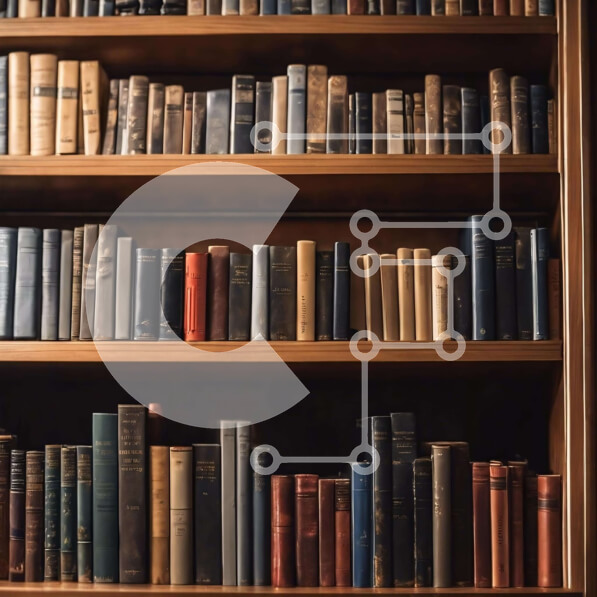 Intra Συλλεκτικό Ξύλινο Παζλ Plywood  4mm - Vintage ξύλινη βιβλιοθήκη γεμάτη με παλιά βιβλία Σε Ξύλινο Κουτί - Διαστάσεις Puzzle: 10x10 cm – 25 κομμάτια