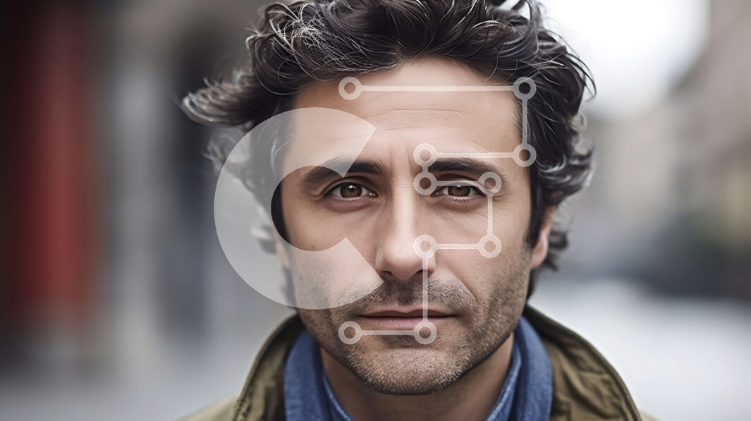 Intra Συλλεκτικό Ξύλινο Παζλ Plywood  4mm - Σοβαρό πορτρέτο ενός άνδρα με γένια και καφέ σακάκι Σε Ξύλινο Κουτί - Διαστάσεις Puzzle: 10x10 cm – 25 κομμάτια