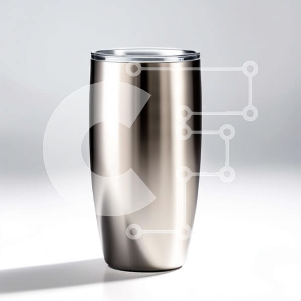 Intra Συλλεκτικό Ξύλινο Παζλ Plywood  4mm - Μοντέρνο ποτήρι από ανοξείδωτο ατσάλι με μεταλλικό φινίρισμα Σε Ξύλινο Κουτί - Διαστάσεις: 10x10 cm – 25 κομμάτια