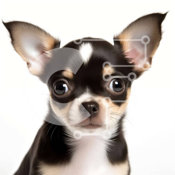 Intra Συλλεκτικό Ξύλινο Παζλ Plywood  4mm - Αξιολάτρευτη εικόνα ενός σκύλου Τσιουάουα με καστανά μάτια Σε Ξύλινο Κουτί - Διαστάσεις: 10x10 cm – 25 κομμάτια