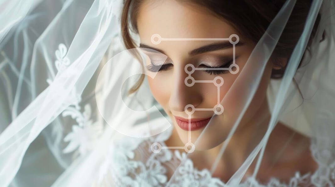 Σετ των 2 Intra Συλλεκτικό Ξύλινο Παζλ Plywood  4mm - Κομψή νύφη με πέπλο που συλλογίζεται τη μεγάλη της μέρα Σε Ξύλινο Κουτί - Διαστάσεις: 10x10 cm – 25 κομμάτια