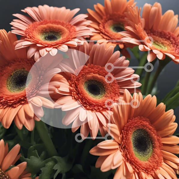 Intra Συλλεκτικό Ξύλινο Παζλ Plywood  4mm - Μπουκέτο πορτοκαλί μαργαρίτες σε ανοιχτό βάζο Σε Ξύλινο Κουτί - Διαστάσεις: 10x10 cm – 25 κομμάτια