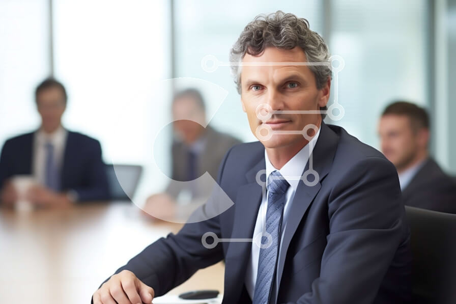 Intra Συλλεκτικό Ξύλινο Παζλ Plywood  4mm - Επαγγελματική επαγγελματική συνάντηση με θέα στον ορίζοντα της πόλης Σε Ξύλινο Κουτί - Διαστάσεις Puzzle: 10x10 cm – 25 κομμάτια