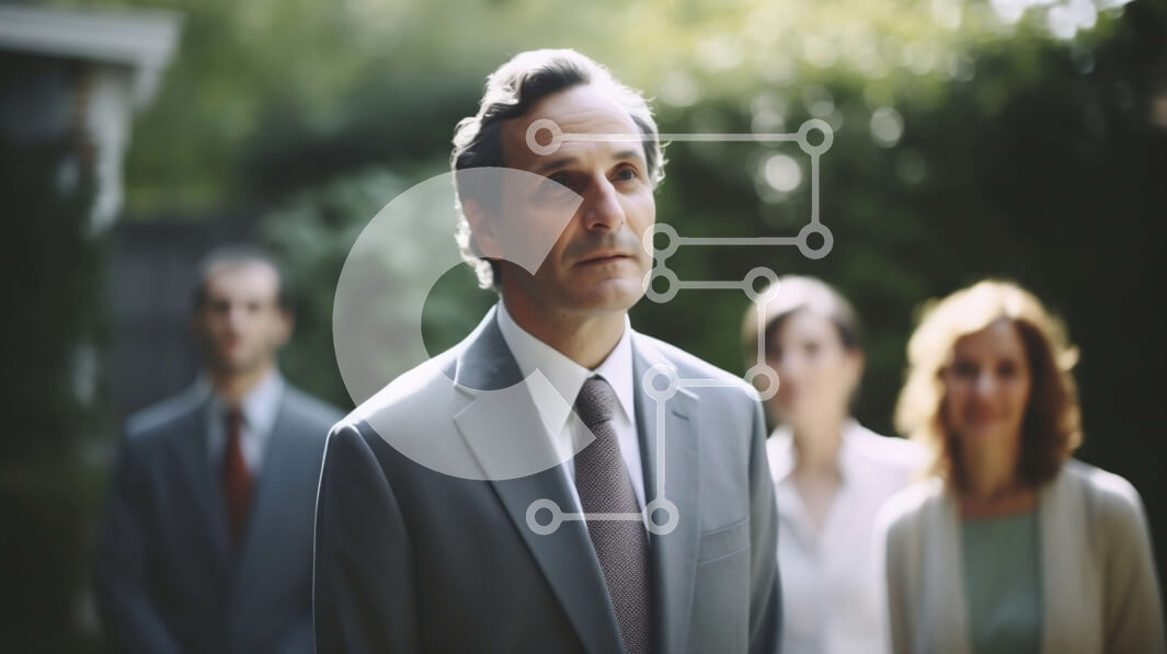 Intra Συλλεκτικό Ξύλινο Παζλ Plywood  4mm - Επιτυχημένη επαγγελματική συνάντηση σε πάρκο ή κήπο Σε Ξύλινο Κουτί - Διαστάσεις Puzzle: 10x10 cm – 25 κομμάτια