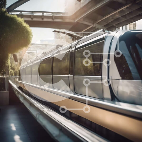 Intra Συλλεκτικό Ξύλινο Παζλ Plywood  4mm - Προαστιακός σε αστική περιοχή Σε Ξύλινο Κουτί - Διαστάσεις Puzzle: 10x10 cm – 25 κομμάτια