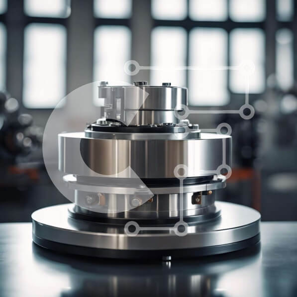 Intra Συλλεκτικό Ξύλινο Παζλ Plywood  4mm - Βιομηχανική μηχανή από ανοξείδωτο χάλυβα στο τραπέζι Σε Ξύλινο Κουτί - Διαστάσεις Puzzle: 10x10 cm – 25 κομμάτια