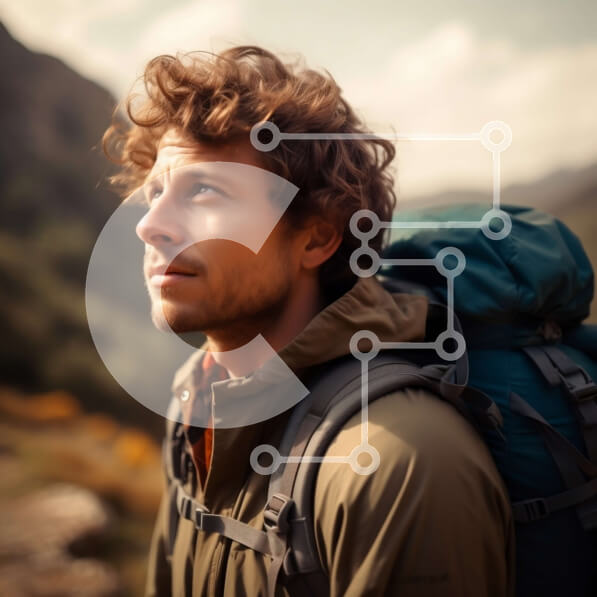 Intra Συλλεκτικό Ξύλινο Παζλ Plywood  4mm - Εκπληκτική θέα από το Rocky Cliff με θέα στην κοιλάδα Σε Ξύλινο Κουτί - Διαστάσεις Puzzle: 10x10 cm – 25 κομμάτια