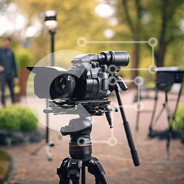 Intra Συλλεκτικό Ξύλινο Παζλ Plywood  4mm - Τρίποδο κάμερας για μαγνητοσκόπηση και εγγραφή Σε Ξύλινο Κουτί - Διαστάσεις Puzzle: 10x10 cm – 25 κομμάτια