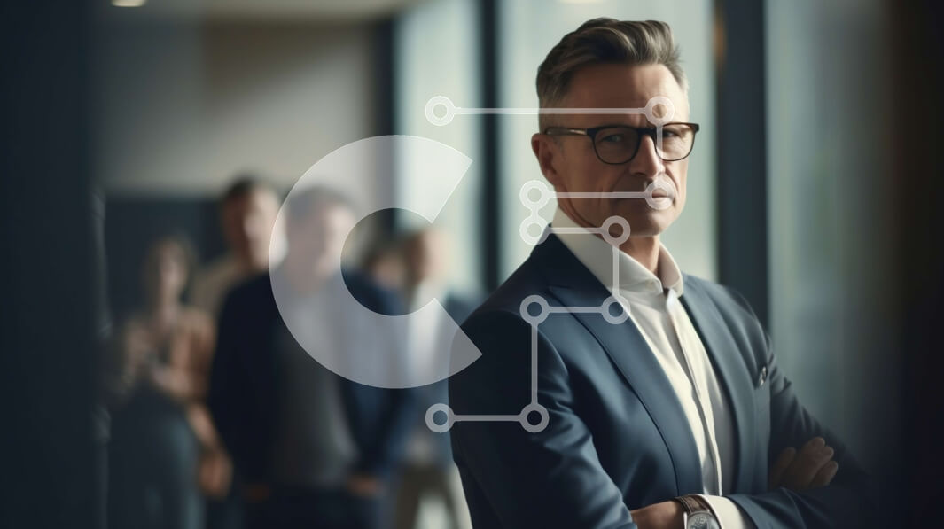 Intra Συλλεκτικό Ξύλινο Παζλ Plywood  4mm - Επαγγελματίας που στέκεται με την ομάδα στο διάδρομο Σε Ξύλινο Κουτί - Διαστάσεις Puzzle: 10x10 cm – 25 κομμάτια