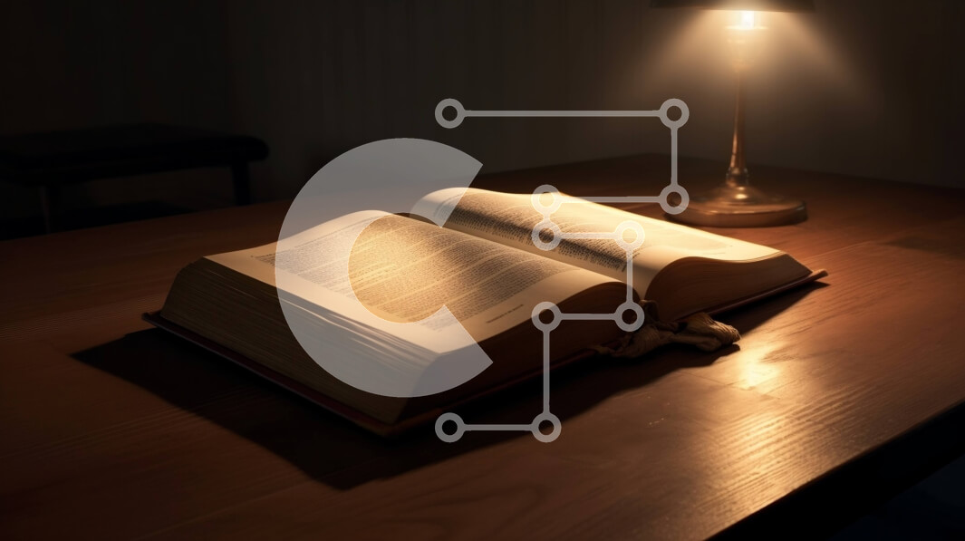 Intra Συλλεκτικό Ξύλινο Παζλ Plywood  4mm - Ειρηνική και στοχαστική εικόνα ενός ανοιχτού βιβλίου σε ένα ξύλινο τραπέζι Σε Ξύλινο Κουτί - Διαστάσεις Puzzle: 10x10 cm – 25 κομμάτια