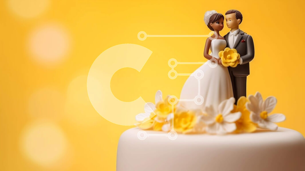 Intra Συλλεκτικό Ξύλινο Παζλ Plywood  4mm - Κομψή γαμήλια τούρτα με όμορφα στολίδια Σε Ξύλινο Κουτί - Διαστάσεις: 10x10 cm – 25 κομμάτια