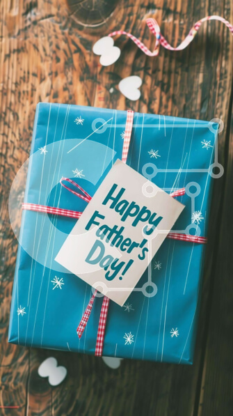 Intra Συλλεκτικό Ξύλινο Παζλ Plywood  4mm - Κουτί δώρου για την ημέρα του πατέρα σε ξύλινο τραπέζι Σε Ξύλινο Κουτί - Διαστάσεις: 10x10 cm – 25 κομμάτια