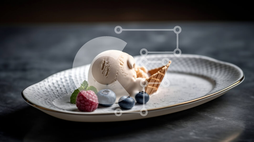 Σετ των 2 Intra Συλλεκτικό Ξύλινο Παζλ Plywood  4mm - Αφεθείτε σε μια απολαυστική απόλαυση με παγωτό βανίλια και φρέσκα μούρα Σε Ξύλινο Κουτί - Διαστάσεις: 10x10 cm – 25 κομμάτια