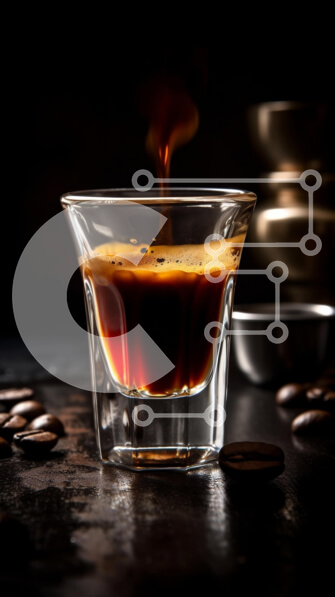 Intra Συλλεκτικό Ξύλινο Παζλ Plywood  4mm - Σκοτεινό υγρό σε ένα διαυγές γυαλί - Δωρεάν φωτογραφία Σε Ξύλινο Κουτί - Διαστάσεις: 10x10 cm – 25 κομμάτια