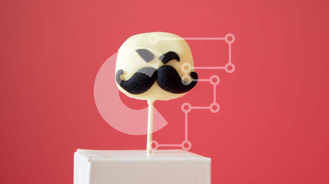 Σετ των 2 Intra Συλλεκτικό Ξύλινο Παζλ Plywood  4mm - Ασπρόμαυρο Cake Pop σε σχήμα Μουστακιού  Σε Ξύλινο Κουτί Σε Ξύλινο Κουτί - Διαστάσεις: 10x10 cm – 25 κομμάτια