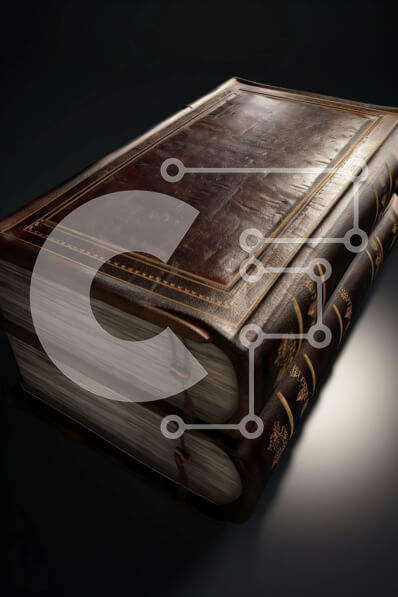 Intra Συλλεκτικό Ξύλινο Παζλ Plywood  4mm - Καφέ δερμάτινο βιβλίο με σχέδιο δράκου και χρυσά γράμματα Σε Ξύλινο Κουτί - Διαστάσεις: 10x10 cm – 25 κομμάτια