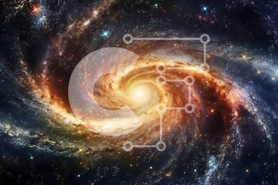 Intra Συλλεκτικό Ξύλινο Παζλ Plywood  4mm - Εκπληκτική εικόνα ενός σπειροειδούς γαλαξία στο Σύμπαν Σε Ξύλινο Κουτί - Διαστάσεις Puzzle: 10x10 cm – 25 κομμάτια