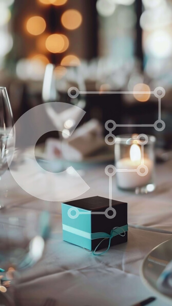 Intra Συλλεκτικό Ξύλινο Παζλ Plywood  4mm - Κομψή τραπεζαρία με λευκά πιάτα και κηροπήγια Σε Ξύλινο Κουτί - Διαστάσεις Puzzle: 10x10 cm – 25 κομμάτια