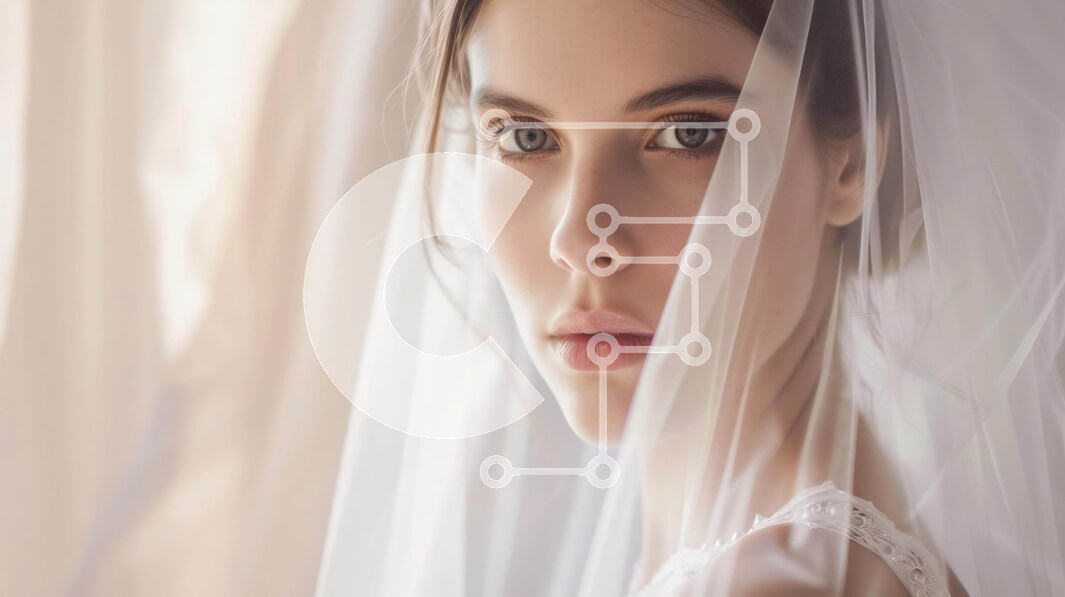 Intra Συλλεκτικό Ξύλινο Παζλ Plywood  4mm - Στοχαστική νύφη με πέπλο Σε Ξύλινο Κουτί - Διαστάσεις Puzzle: 10x10 cm – 25 κομμάτια