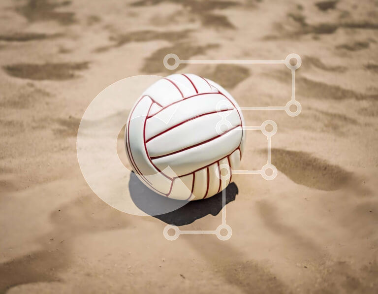 Intra Συλλεκτικό Ξύλινο Παζλ Plywood  4mm - Βόλεϊ στην παραλία Σε Ξύλινο Κουτί - Διαστάσεις Puzzle: 10x10 cm – 25 κομμάτια