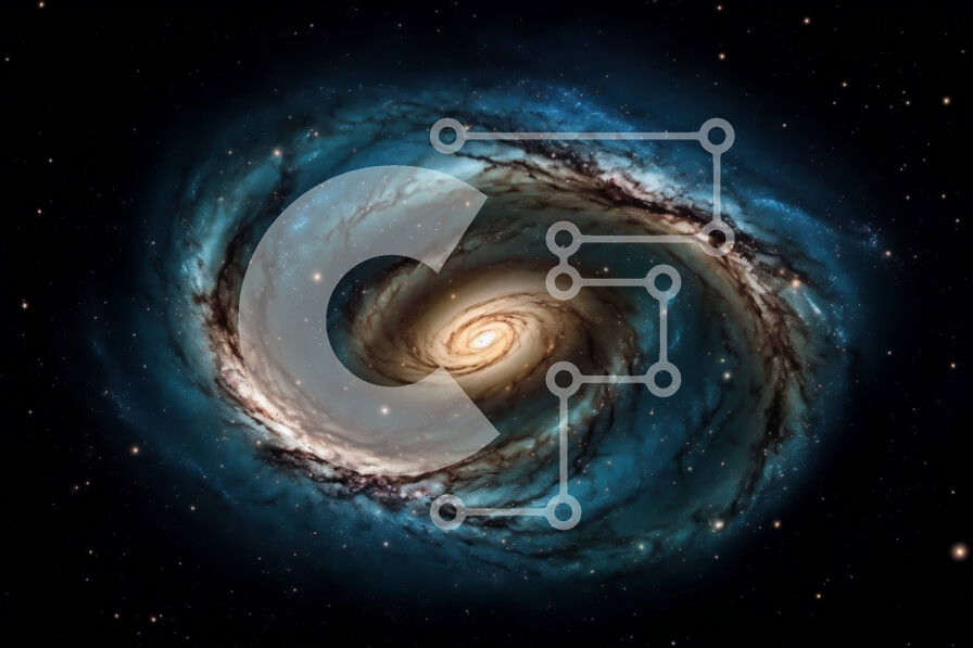 Intra Συλλεκτικό Ξύλινο Παζλ Plywood  4mm - Εκπληκτικός σπειροειδής γαλαξίας με λαμπρό μπλε κέντρο και στροβιλιζόμενους βραχίονες Σε Ξύλινο Κουτί - Διαστάσεις: 10x10 cm – 25 κομμάτια