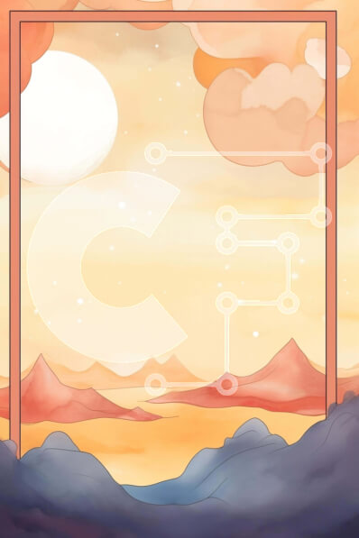 Intra Συλλεκτικό Ξύλινο Παζλ Plywood  4mm - Κορνίζα τοπίων ακουαρέλας με βουνά και σύννεφα Σε Ξύλινο Κουτί - Διαστάσεις Puzzle: 10x10 cm – 25 κομμάτια