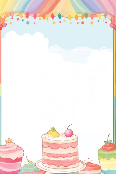 Σετ των 2 Intra Συλλεκτικό Ξύλινο Παζλ Plywood  4mm - Πολύχρωμο πλαίσιο για cupcake και επιδόρπιο Σε Ξύλινο Κουτί - Διαστάσεις: 10x10 cm – 25 κομμάτια