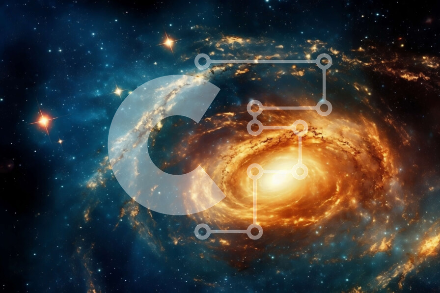 Intra Συλλεκτικό Ξύλινο Παζλ Plywood  4mm - Εκπληκτική εικόνα ενός σπειροειδούς γαλαξία στο παρατηρήσιμο σύμπαν Σε Ξύλινο Κουτί - Διαστάσεις Puzzle: 10x10 cm – 25 κομμάτια