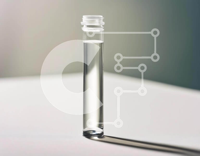 Intra Συλλεκτικό Ξύλινο Παζλ Plywood  4mm - Διαφανής γυάλινος σωλήνας σε λευκό τραπέζι Σε Ξύλινο Κουτί - Διαστάσεις Puzzle: 10x10 cm – 25 κομμάτια