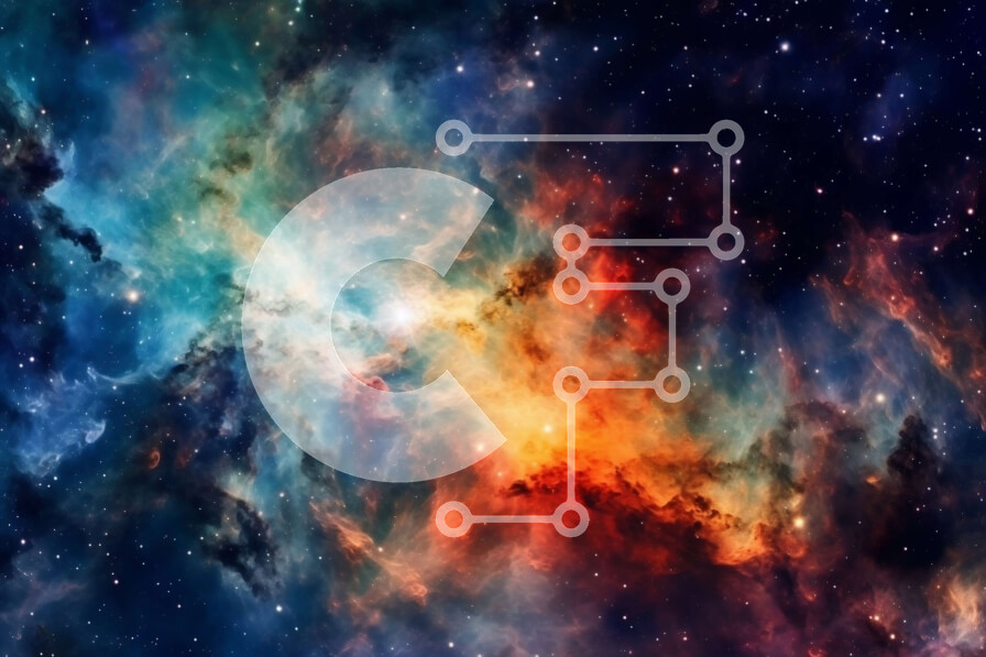 Intra Συλλεκτικό Ξύλινο Παζλ Plywood  4mm - Δονούμενη εικόνα ενός νεφελώματος που περιβάλλεται από αστέρια Σε Ξύλινο Κουτί - Διαστάσεις: 10x10 cm – 25 κομμάτια