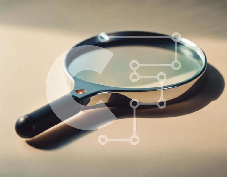 Intra Συλλεκτικό Ξύλινο Παζλ Plywood  4mm - Μεγεθυντικός φακός σε μπεζ επιφάνεια Σε Ξύλινο Κουτί - Διαστάσεις: 10x10 cm – 25 κομμάτια