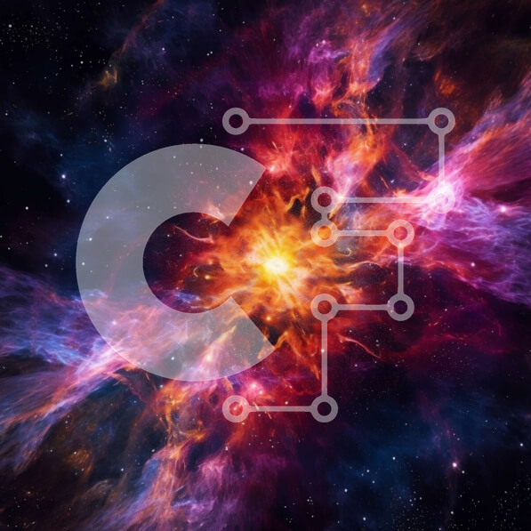 Intra Συλλεκτικό Ξύλινο Παζλ Plywood  4mm - Όμορφη εικόνα ενός νεφελώματος, μιας περιοχής σχηματισμού αστεριών στο διάστημα Σε Ξύλινο Κουτί - Διαστάσεις Puzzle: 10x10 cm – 25 κομμάτια