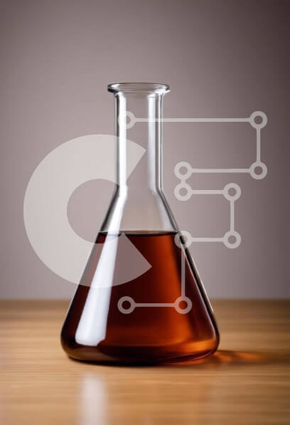 Intra Συλλεκτικό Ξύλινο Παζλ Plywood  4mm - Φιάλη γεμάτη με σκούρο καφέ υγρό σε ημιτελές ξύλινο τραπέζι Σε Ξύλινο Κουτί - Διαστάσεις Puzzle: 10x10 cm – 25 κομμάτια