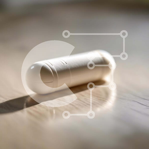 Intra Συλλεκτικό Ξύλινο Παζλ Plywood  4mm - Λευκό χάπι σε ξύλινη επιφάνεια Σε Ξύλινο Κουτί - Διαστάσεις Puzzle: 10x10 cm – 25 κομμάτια