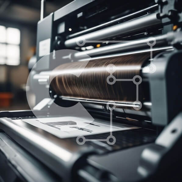 Intra Συλλεκτικό Ξύλινο Παζλ Plywood  4mm - Μεγάλη μηχανή εκτύπωσης σε βιομηχανικό περιβάλλον Σε Ξύλινο Κουτί - Διαστάσεις Puzzle: 10x10 cm – 25 κομμάτια