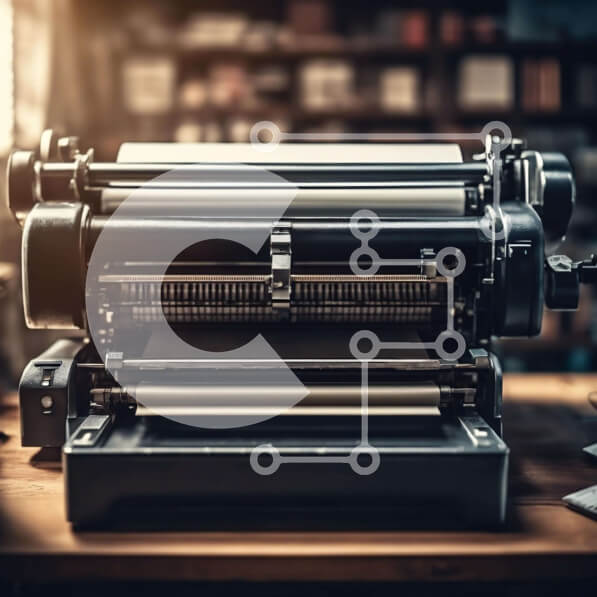 Intra Συλλεκτικό Ξύλινο Παζλ Plywood  4mm - Παλιομοδίτικη γραφομηχανή σε ξύλινο τραπέζι Σε Ξύλινο Κουτί - Διαστάσεις: 10x10 cm – 25 κομμάτια