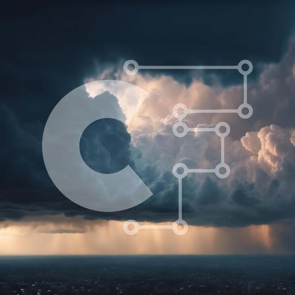 Intra Συλλεκτικό Ξύλινο Παζλ Plywood  4mm - Σκοτεινός Θυελλώδης Ουρανός με βροχή και καταιγίδες Σε Ξύλινο Κουτί - Διαστάσεις Puzzle: 10x10 cm – 25 κομμάτια