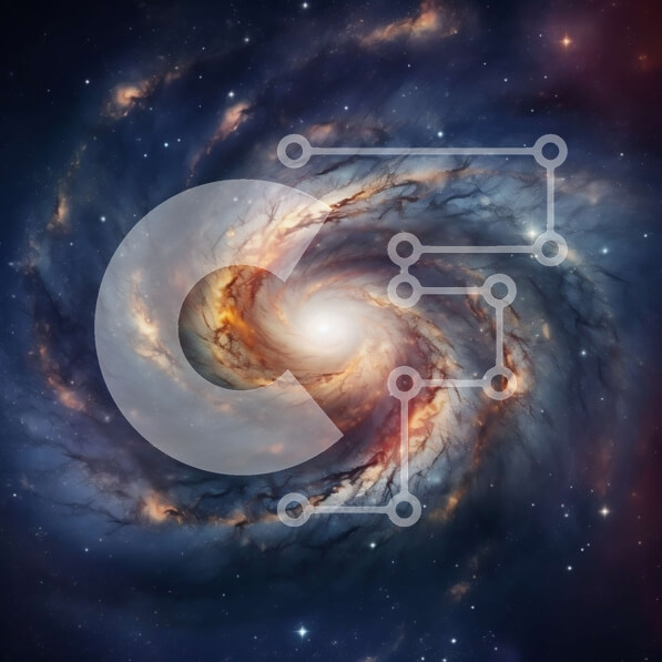 Intra Συλλεκτικό Ξύλινο Παζλ Plywood  4mm - Εκπληκτική εικόνα ενός σπειροειδούς γαλαξία στο διάστημα Σε Ξύλινο Κουτί - Διαστάσεις: 10x10 cm – 25 κομμάτια