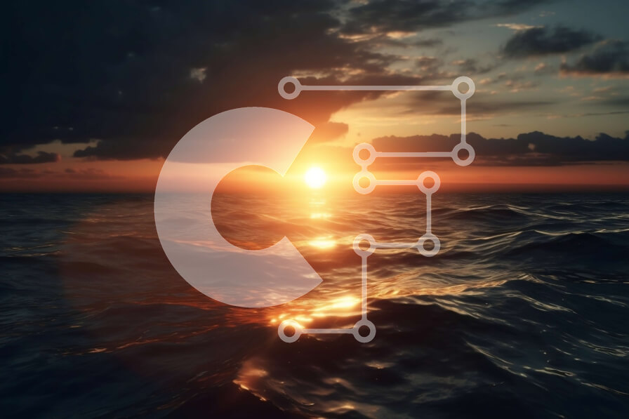 Intra Συλλεκτικό Ξύλινο Παζλ Plywood  4mm - Εκπληκτικό ηλιοβασίλεμα ωκεανού με σύννεφα στον ουρανό Σε Ξύλινο Κουτί - Διαστάσεις: 10x10 cm – 25 κομμάτια