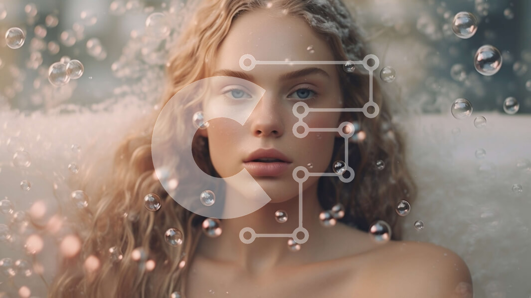 Intra Συλλεκτικό Ξύλινο Παζλ Plywood  4mm - Χαλαρή νεαρή γυναίκα που απολαμβάνει ένα αφρόλουτρο Σε Ξύλινο Κουτί - Διαστάσεις Puzzle: 10x10 cm – 25 κομμάτια