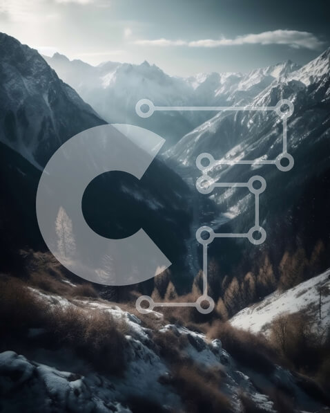 Intra Συλλεκτικό Ξύλινο Παζλ Plywood  4mm - Όμορφη εικόνα των ελβετικών Άλπεων με τα χιονισμένα βουνά και τα δέντρα Σε Ξύλινο Κουτί - Διαστάσεις: 10x10 cm – 25 κομμάτια