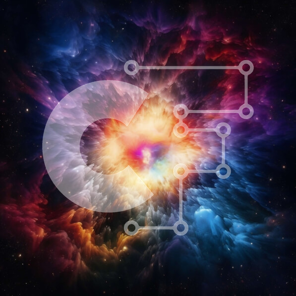 Intra Συλλεκτικό Ξύλινο Παζλ Plywood  4mm - Εκπληκτική εικόνα ενός πολύχρωμου νεφελώματος με φωτεινό κέντρο Σε Ξύλινο Κουτί - Διαστάσεις: 10x10 cm – 25 κομμάτια