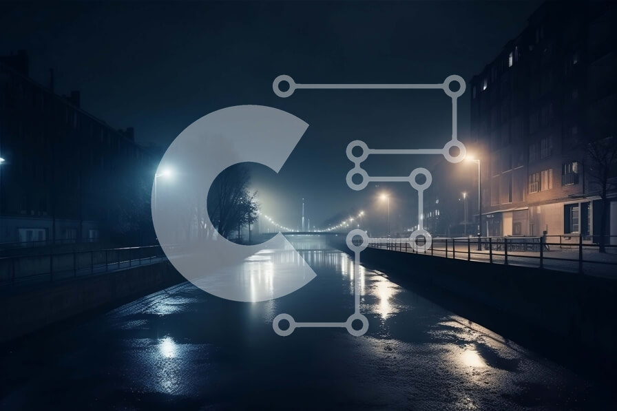 Intra Συλλεκτικό Ξύλινο Παζλ Plywood  4mm - Απόκοσμη και μυστηριώδης νυχτερινή σκηνή με μια σιλουέτα της γέφυρας Σε Ξύλινο Κουτί - Διαστάσεις Puzzle: 10x10 cm – 25 κομμάτια