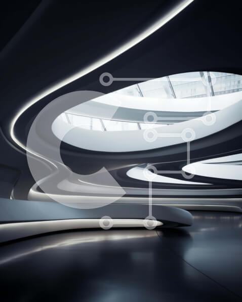 Intra Συλλεκτικό Ξύλινο Παζλ Plywood  4mm - Φουτουριστικό δωμάτιο με καμπυλωτούς τοίχους και κυκλικό παράθυρο Σε Ξύλινο Κουτί - Διαστάσεις Puzzle: 10x10 cm – 25 κομμάτια