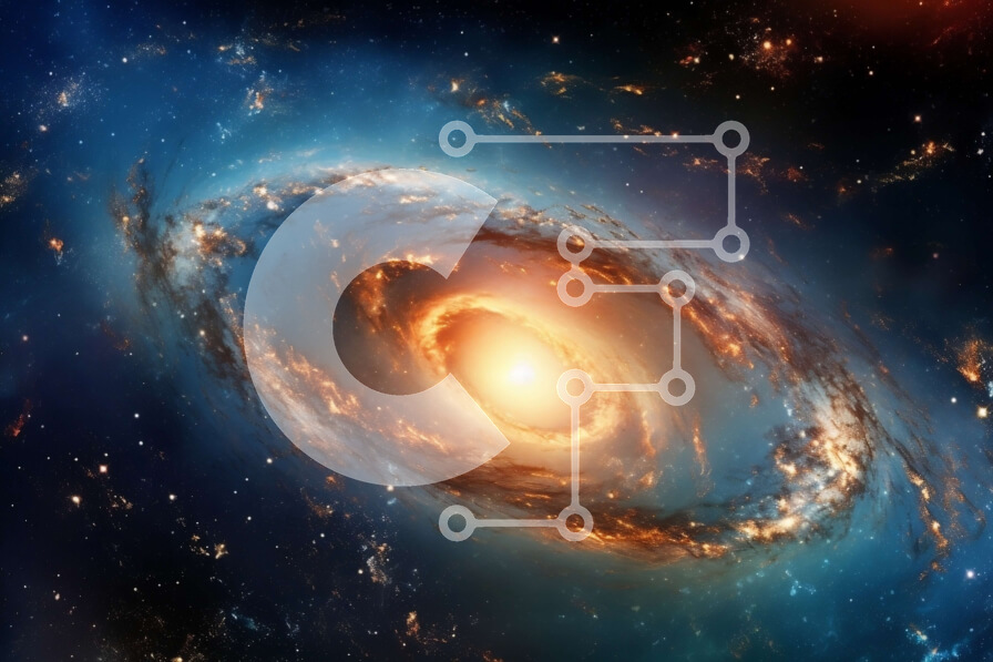 Intra Συλλεκτικό Ξύλινο Παζλ Plywood  4mm - Εκπληκτική εικόνα ενός σπειροειδούς γαλαξία - πιθανότατα ο Γαλαξίας Σε Ξύλινο Κουτί - Διαστάσεις: 10x10 cm – 25 κομμάτια