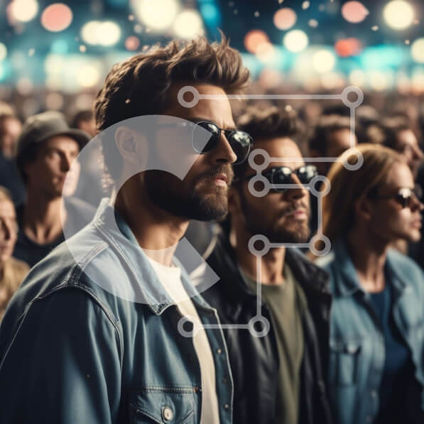 Intra Συλλεκτικό Ξύλινο Παζλ Plywood  4mm - Ομάδα ανδρών που φοράνε γυαλιά ηλίου σε εξωτερικό περιβάλλον Σε Ξύλινο Κουτί - Διαστάσεις Puzzle: 10x10 cm – 25 κομμάτια