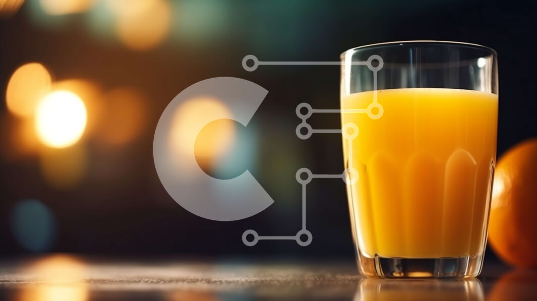 Σετ των 2 Intra Συλλεκτικό Ξύλινο Παζλ Plywood  4mm - Ποτήρι χυμό πορτοκαλιού σε τραπέζι με φωτεινό φόντο Σε Ξύλινο Κουτί - Διαστάσεις: 10x10 cm – 25 κομμάτια