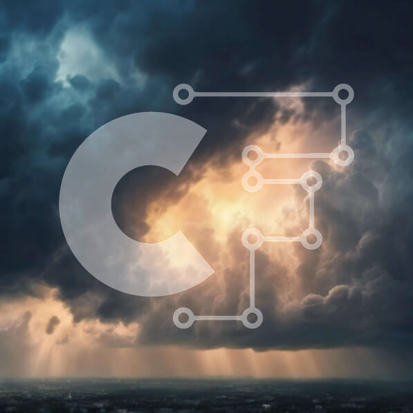 Intra Συλλεκτικό Ξύλινο Παζλ Plywood  4mm - Επικείμενη καταιγίδα με σκοτεινά σύννεφα και φως του ήλιου στον ουρανό Σε Ξύλινο Κουτί - Διαστάσεις Puzzle: 10x10 cm – 25 κομμάτια